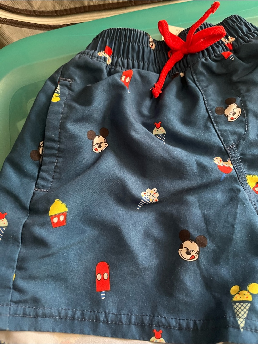 Boys Disney Mickey Mouse and Icecream Swim Trunks - Picture 2 of 7